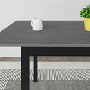 Tavolo Allungabile 120x80 cm in MDF e Acciaio Moster Antracite Grigio