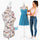 Manichino Sartoriale Femminile con 50 Spilli Modello Paris Sartoria Donna in Schiuma PE Multicolor