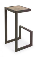 Sgabello Bar Blocks H70 in Metallo