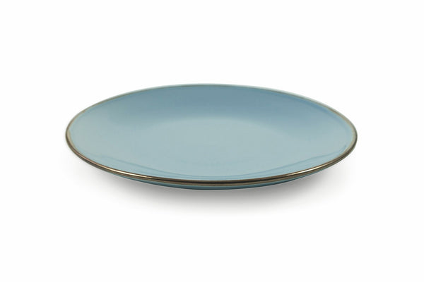 sconto Set 6 Piatti Frutta Ø20,4x2,5 cm in Gres Villa d'Este Home Tivoli Royal Light Azzurri