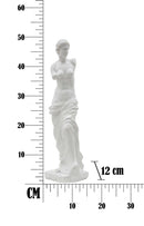 Scultura Statua Woman 14x12x49 cm in Poliresina Bianco