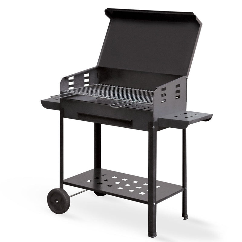 Barbecue a Carbone Carbonella 60x40cm con Griglia Regolabile su 3 Livelli Bauer