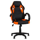 Sedia da Gaming Ergonomica 59x110/120x65 cm in Similpelle Nero/Arancio