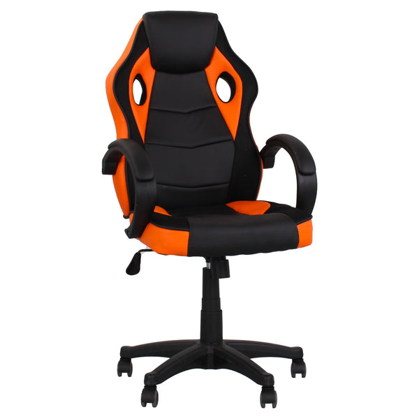 Sedia da Gaming Ergonomica 59x110/120x65 cm in Similpelle Nero/Arancio prezzo