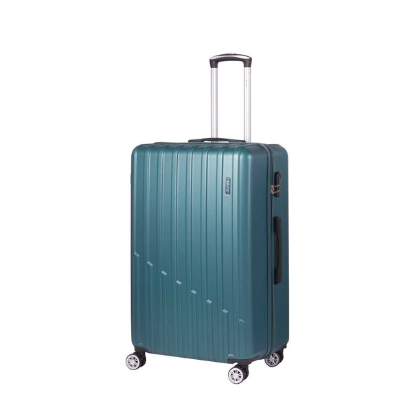 Trolley Valigia Grande Rigido 4 Ruote con Combinazione in ABS Ravizzoni Stelvio Verde Bottiglia online