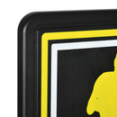 Canestro Basket per Bambini e Adulti 110x90x70 cm  in Acciaio e PE Nero e Giallo