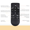 Camino Elettrico da Parete e da Incasso 1000/2000W con Luce LED RGB Nero 