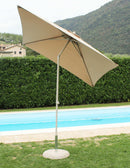 Ombrellone da Giardino Nice 2x3 m in Alluminio Tortora