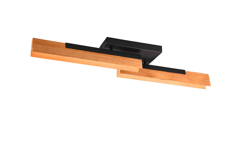 Plafoniera da Interno a LED in Metallo Nero Opaco