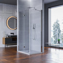 Box Doccia Angolare 1 Anta a Libro in Cristallo Trasparente 6mm H195 Bonussi Noemi Varie Misure