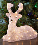 Renna con 50 Led H32 cm in Plastica