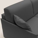 Divano Letto 3 Posti 189x96x96 cm Evans in Tessuto Antracite