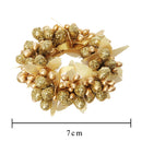 Set 12 Giro Candela con Bacche Ø7 cm Oro