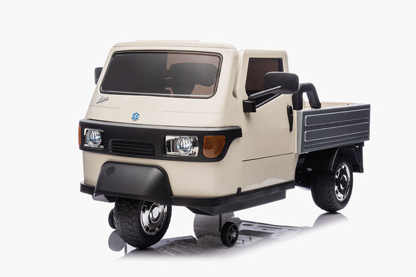 Macchina Elettrica per Bambini Licenza Piaggio Apecar 12V Bianco sconto