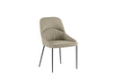 Set 4 Sedie Ginevra 54x63x89 cm in Tessuto Easy-Clean Beige       
