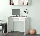 Scrivania Porta Pc Tom Bianco 90x45x74 h cm in Truciolare bilaminato Bianco