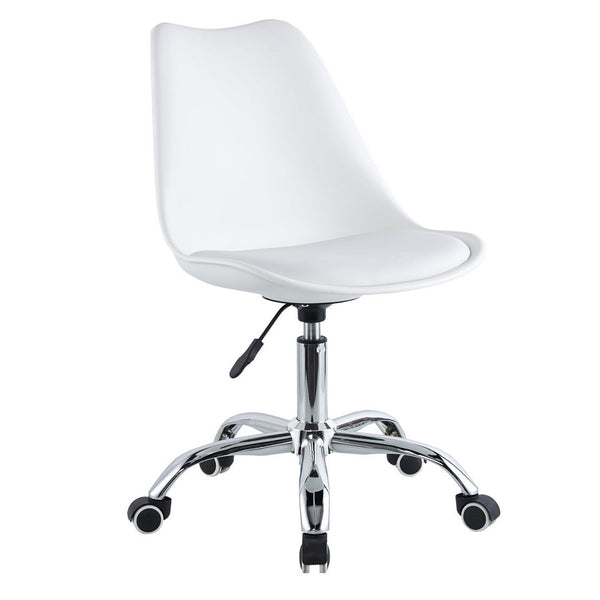 sconto Sedia Operativa da Ufficio 48,5x49x80/88 cm May Bianca