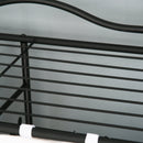 Armadio Guardaroba Appendiabiti in Ferro Nero 84x42x159 cm 