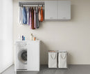 Coprilavatrice da Esterno in PVC 70x60x94cm 2 Ante Forlani Laundry Bianco