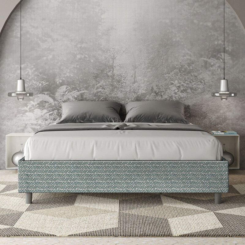 Letto Matrimoniale Azelia Aragona 7 Azzurro Varie Misure