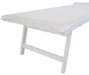 Lettino Prendisole da Giardino 185x61x39,5 cm Telaio in Alluminio Bianco e Textilene Grigio