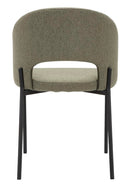 Set 2 Sedie Helsinki 51x80x53 cm in Tessuto Verde/Nero