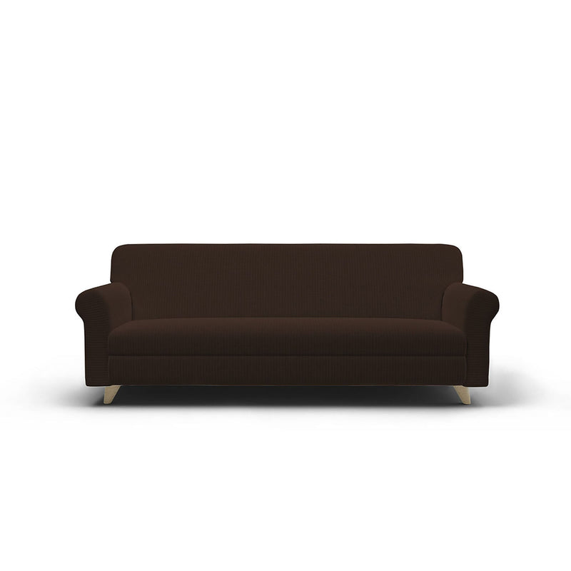 Copridivano Elasticizzato in Poliestere Iris Marrone Varie Misure