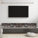 Set 2 Pezzi Mobile Libreria Porta CD 21x22,5x88,5 cm Grigio    
