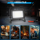 Faretto LED da Esterno IP65 35x20x32 cm da 6500k con Testa Girevole e Supporto Nero  