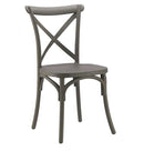 Set 4 Sedie 88x44x49 cm in Polipropilene Grigio