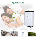 Deumidificatore d'Aria 20 Litri 395W 3 Modalità e 2 Velocità Bianco