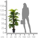 Monstera Artificiale con Vaso Altezza 136 cm Verde