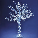 Albero di Natale Luminoso con 384 Led Bianco Freddo H150cm Ciliegio