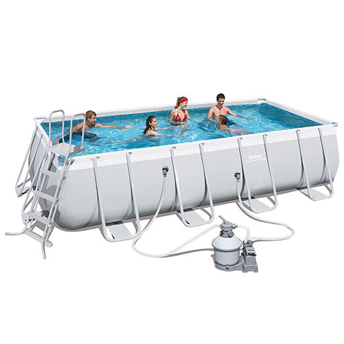 Piscina Rettangolare Fuori Terra 549X274X122 Cm Bestway Power Steel Frame 56466 prezzo