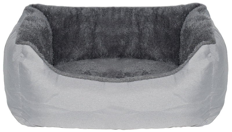 Cuccia per Cani e Gatti Doubleface in Poliestere Love Grigio Chiaro Varie Misure