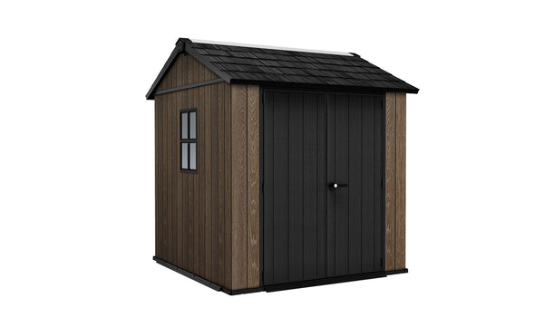 Casetta Box da Giardino 230x230x246 cm Keter Signature Apex 757/775 in Resina Effetto Legno Noce acquista