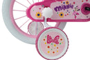 Bicicletta per Bambine 14" Disney Minnie Freni Caliper e Stabilizzatori in Acciaio Hi-Ten Rosa