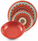 Servizio Piatti 18 Pezzi in Porcellana e Gres Villa d'Este Home Tivoli Cala Saona Multicolor