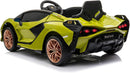 Macchina Elettrica per Bambini Licenza Ufficiale Lamborghini Sian 10,8V 5,4Ah Verde       