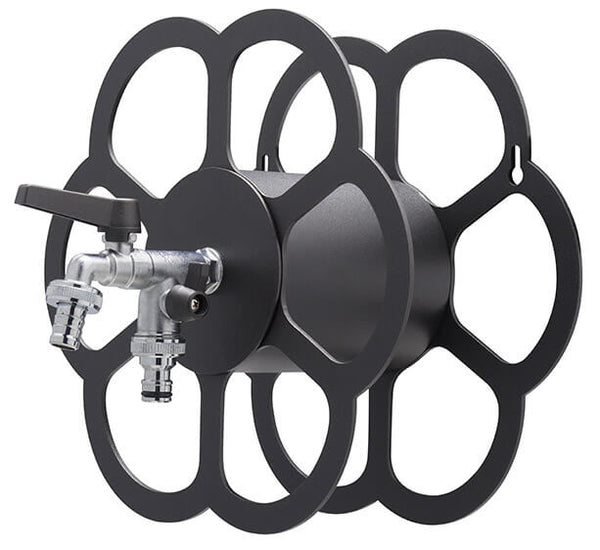 sconto Portatubo da Muro in Metallo con Rubinetto a Doppia Uscita Belfer 42/FR Antracite