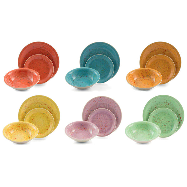 sconto Servizio Piatti 18 Pezzi in Hard Dolomite Villa d'Este Spray