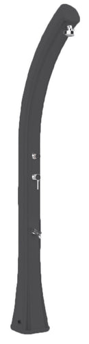 Doccia Solare da Giardino 35L Miscelatore e Lavapiedi e Temporizzatore Arkema Happy XL Antracite