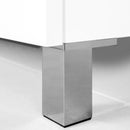 Kit 4 Piedini per Mobile H12 cm un Plastica Emuca Grigio Metallizzato