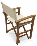 Sedia Regista da Giardino Richiudibile in Legno di Acacia Soriani Bali Beige