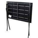 Tavolo Pieghevole da Giardino 78x48,5x74 cm in Metallo e HDPE Antracite