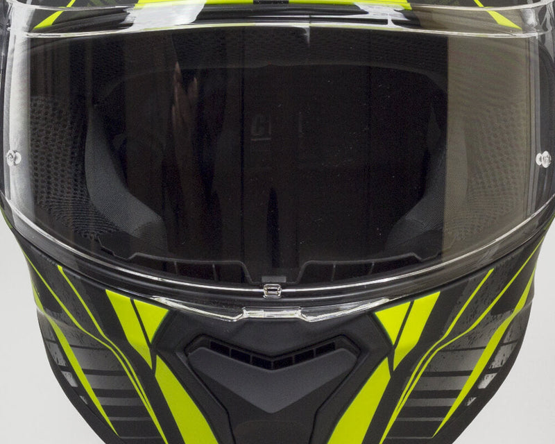 Casco Integrale per Scooter Visiera Lunga CGM Montegi 301S Giallo Fluo Opaco Varie Misure