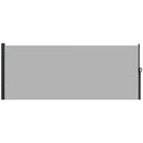 Tenda Laterale Retrattile 400x180 cm con Maniglia in Metallo Alluminio e Poliestere Grigio Chiaro    