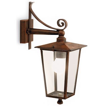 sconto Lampada Applique in Basso Colore Ruggine per Esterno Linea Notorius Livos