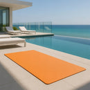 Tappeto per Yoga Fitness Mare Arrotolabile 180x50 cm Spessore 8 mm Arancione