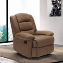 Poltrona Relax Reclinabile Manuale 89x100x100 cm in Tessuto Marrone